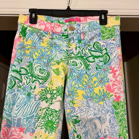 NWOT Lilly Puliter South Ocean Skinny Ankle Jeans in Cheek To Cheek Size 4 - Picture 4 of 6